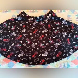 Nightmare Before Christmas Skirt Adult M Lock Shock Barrel